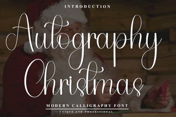 Autography Christmas Typeface Review for Festive Branding