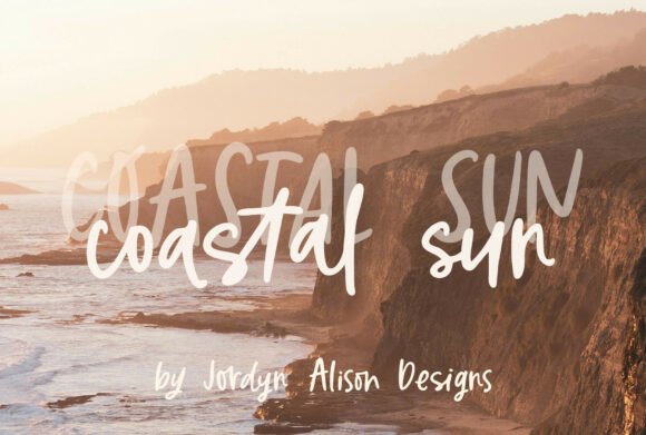 Coastal Sun Font for Editorial Design