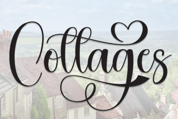 Cottages Font: Elegant Script for Handmade Brands