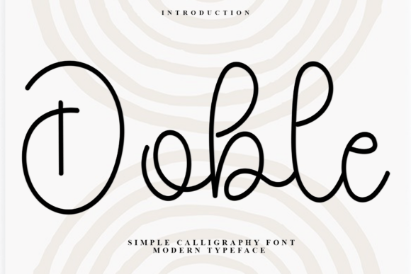Doble Font for Creative Projects