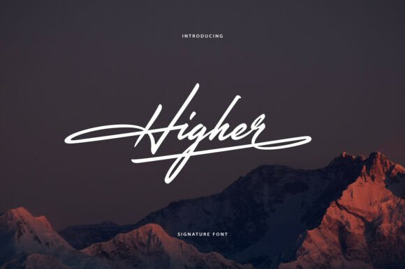 Elevate Editorial Design with the Higher Handwritten Font