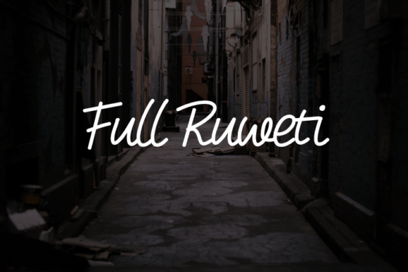 Full Ruwet: A Versatile Script Typeface for Modern Campaigns