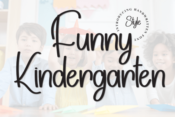 Funny Kindergarten: A Charming Script Handwritten Font for Makers