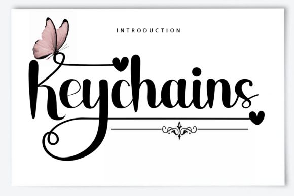 Keychains Font for Elegant Design