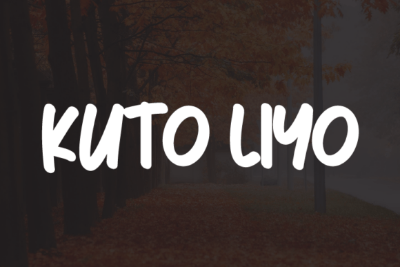 Kuto Liyo: A Modern Script Handwritten Font for Makers