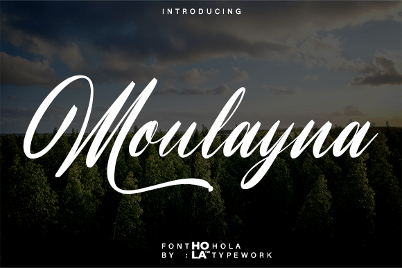 Moulayna: A Handwritten Font for Creative Marketing
