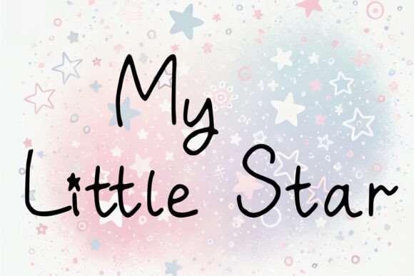 My Little Star: A Playful Script Handwritten Font for Web Design