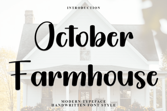 October Farmhouse Font for Business