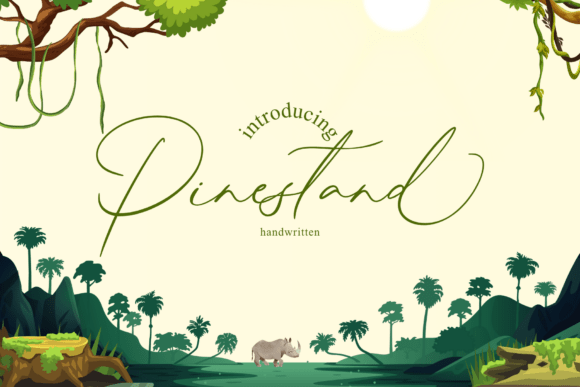 Pinestand: A Refined Script Handwritten Font for Editorial Design