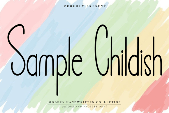 Sample Childish Font: The Playful Typeface for Viral Campaigns