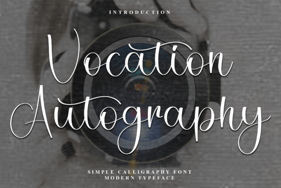 Vocation Autography Font