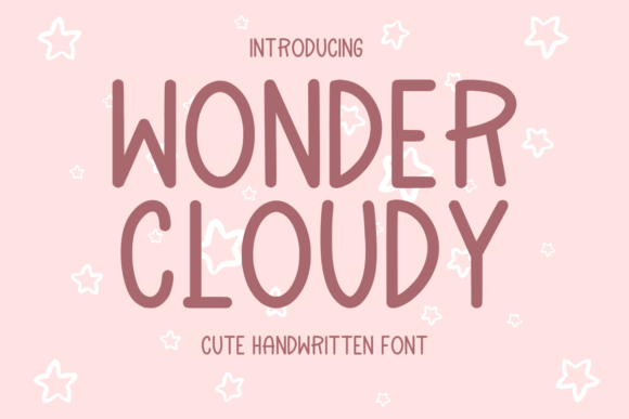 Wonder Cloudy Font for Creative Makers